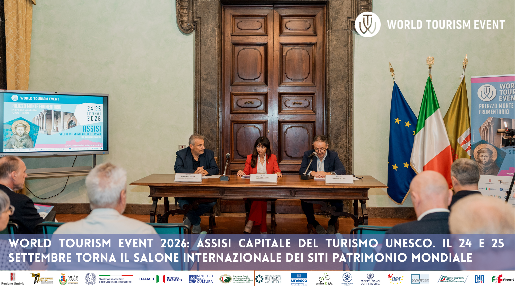 WORLD TOURISM EVENT 2026: ASSISI CAPITALE DEL TURISMO UNESCO.&nbsp;IL 24 E 25 SETTEMBRE TORNA IL SALONE INTERNAZIONALE DEI SITI PATRIMONIO MONDIALE&nbsp;