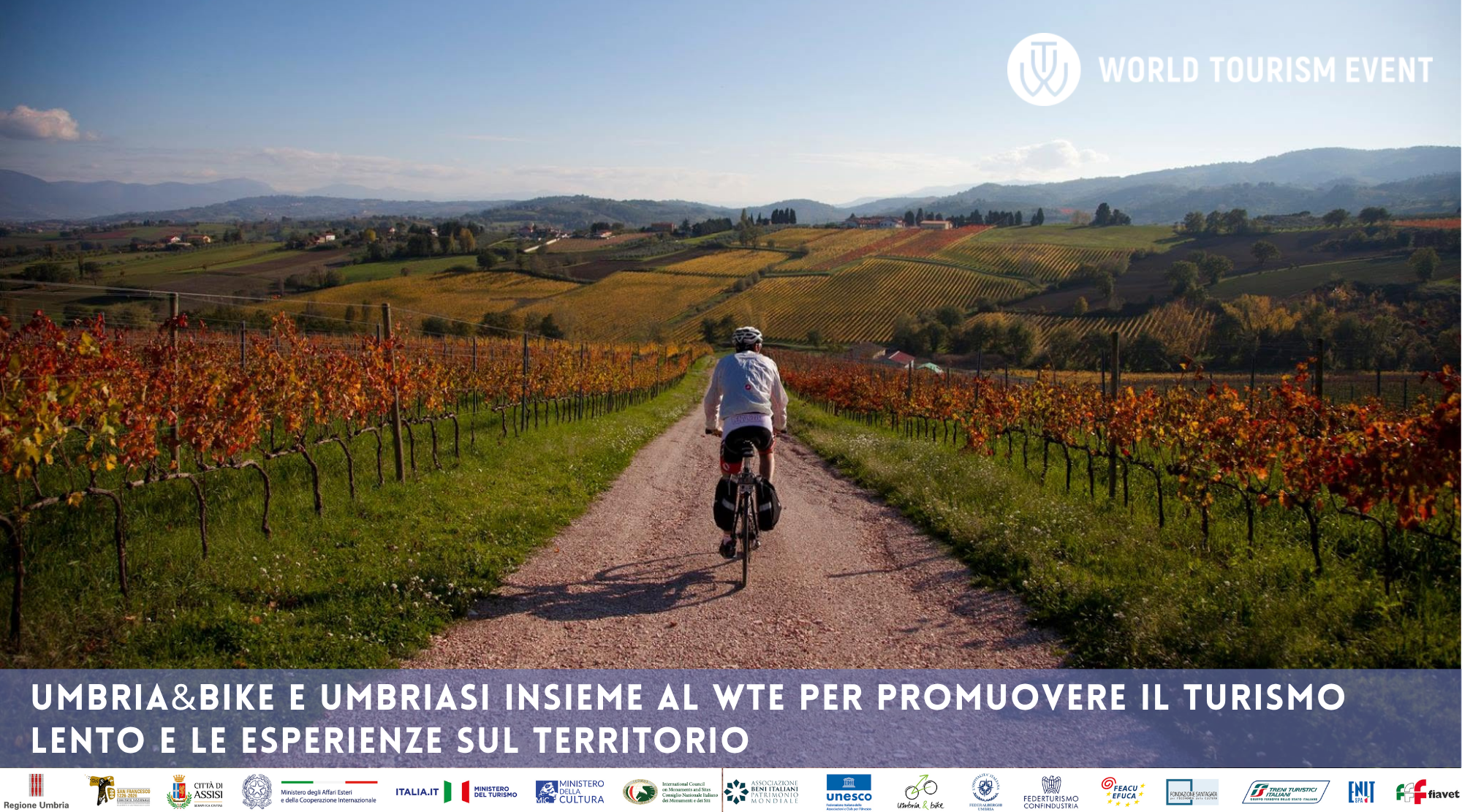 Umbria&Bike e UmbriaSi insieme al WTE per promuovere il turismo lento e le esperienze sul territorio